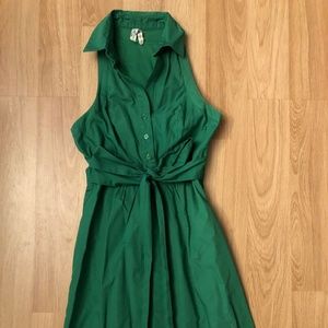 Anthropologie dress xs green